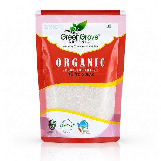 GreenGrove Organic White Sugar (1 KG) (PACK OF 2)