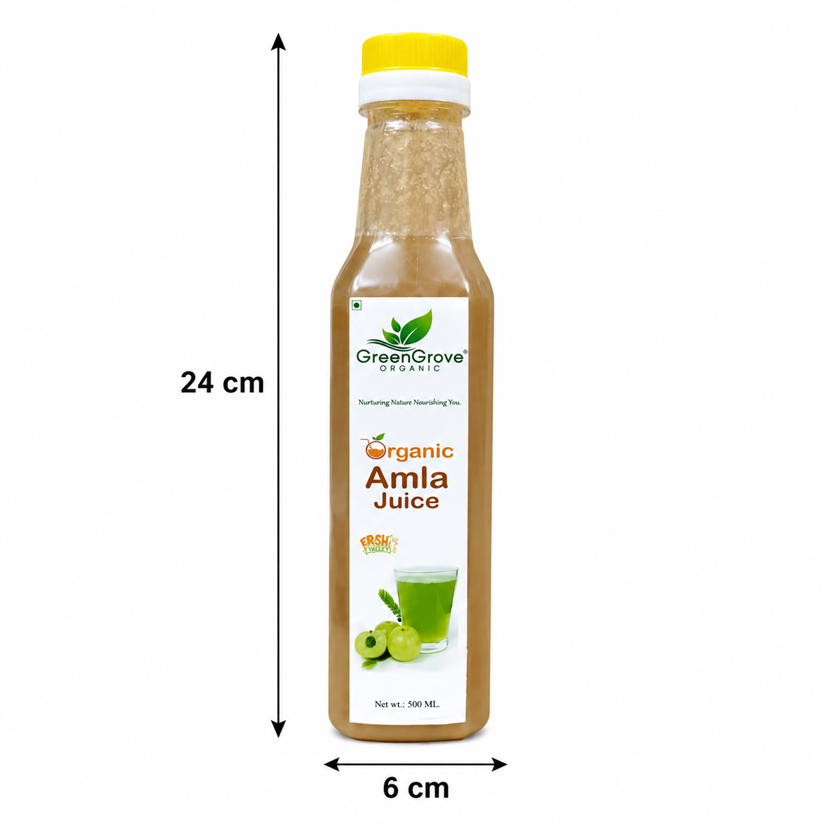 GreenGrove Organic Amla Juice (500 ML) (PACK OF 2)