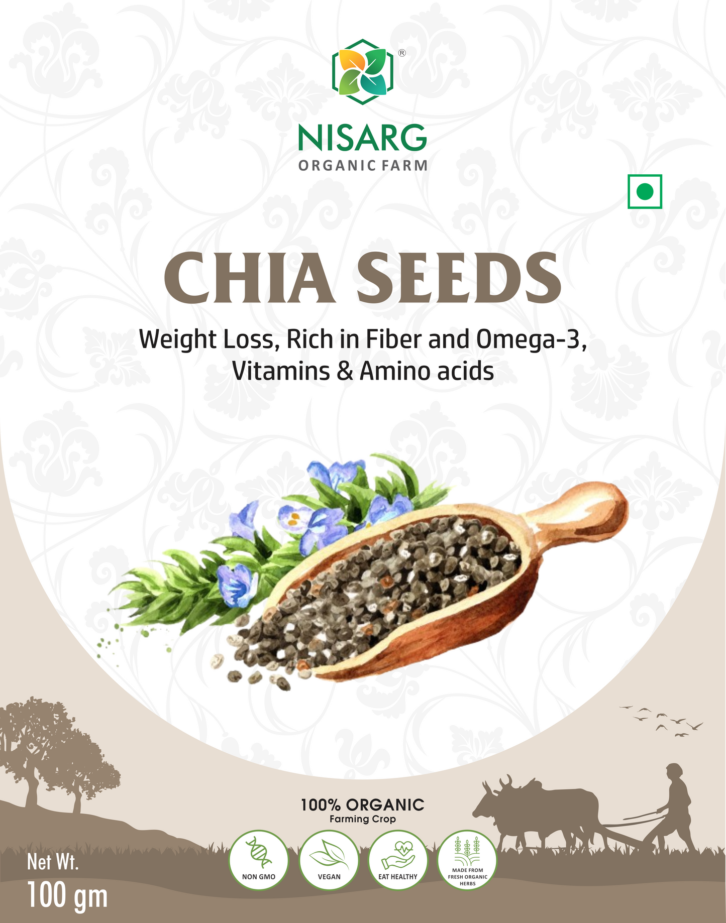 Nisarg Organic Farm Chia Seeds
