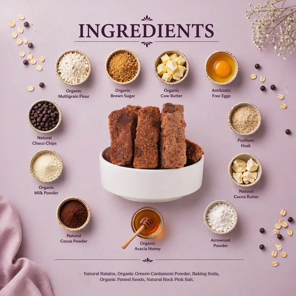 Frissly Choco Oat-Jowar Bisco Sticks (120 GM)