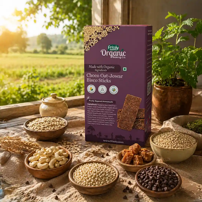 Frissly Choco Oat-Jowar Bisco Sticks (120 GM)