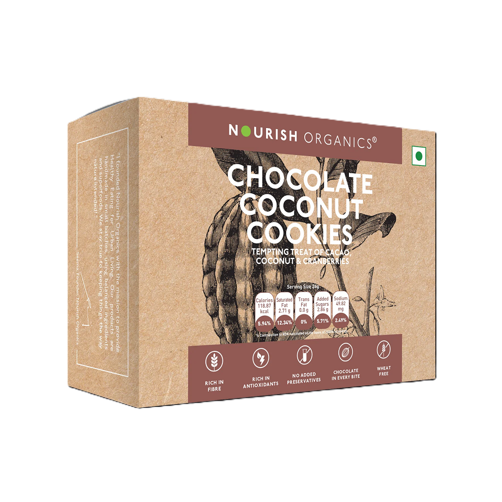 Nourish Organics Chocolate Coconut Cookies (120 GM)