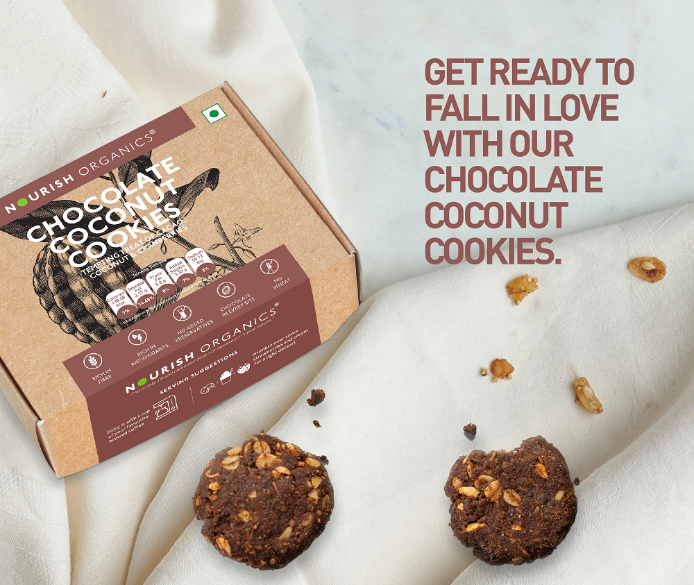 Nourish Organics Chocolate Coconut Cookies (120 GM)
