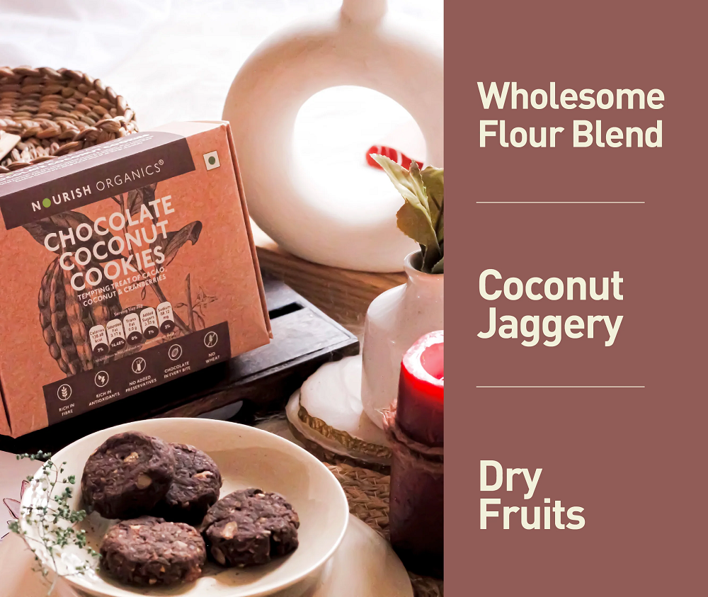 Nourish Organics Chocolate Coconut Cookies (120 GM)