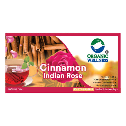 Organic Wellness Cinnamon Indian Rose Tea
