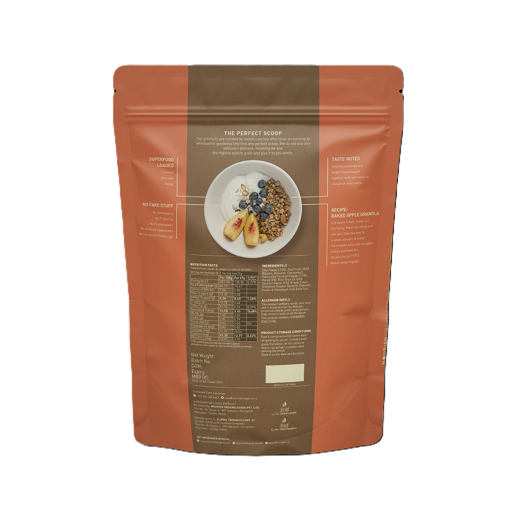 Nourish Organics Cinnamon Oats Granola (270 GM)