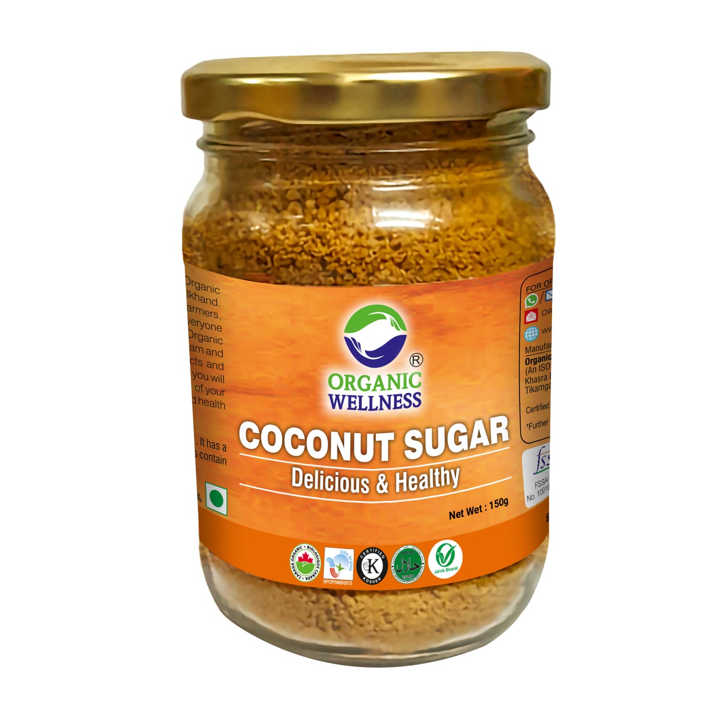 Organic Wellness Coconut Sugar (150 GM)