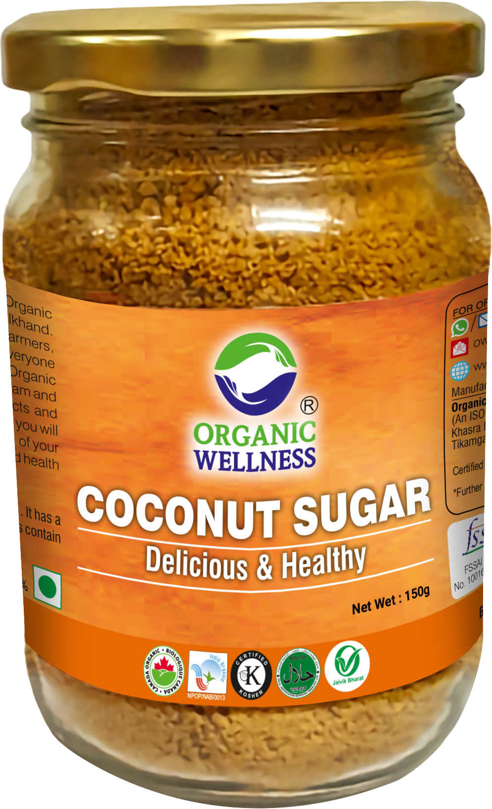 Organic Wellness Coconut Sugar (150 GM)