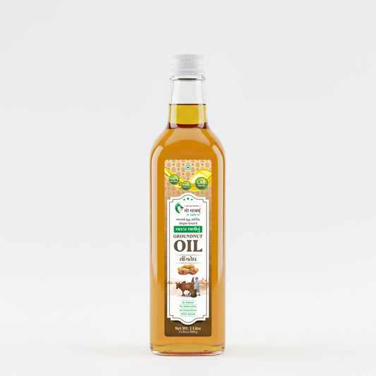 Gosatvam Prakrutik Mart Cold Pressed Groundnut Oil 1 Liter