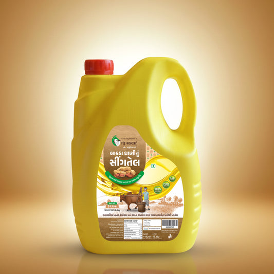 Gosatvam Prakrutik Mart Cold Pressed Groundnut Oil 5 Liter