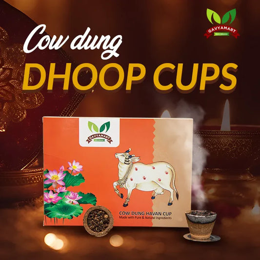 Gavyamart Cow Dung Havan Cups | Panchagavya Sambrani Cup
