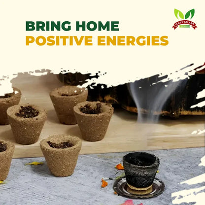 Gavyamart Cow Dung Havan Cups | Panchagavya Sambrani Cup