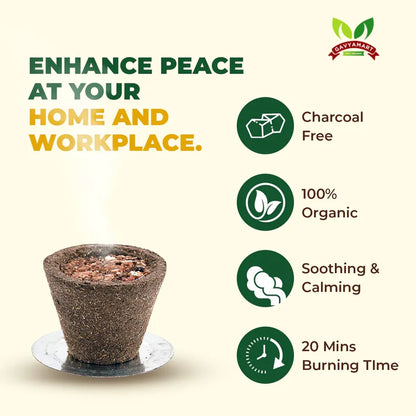 Gavyamart Cow Dung Havan Cups | Panchagavya Sambrani Cup