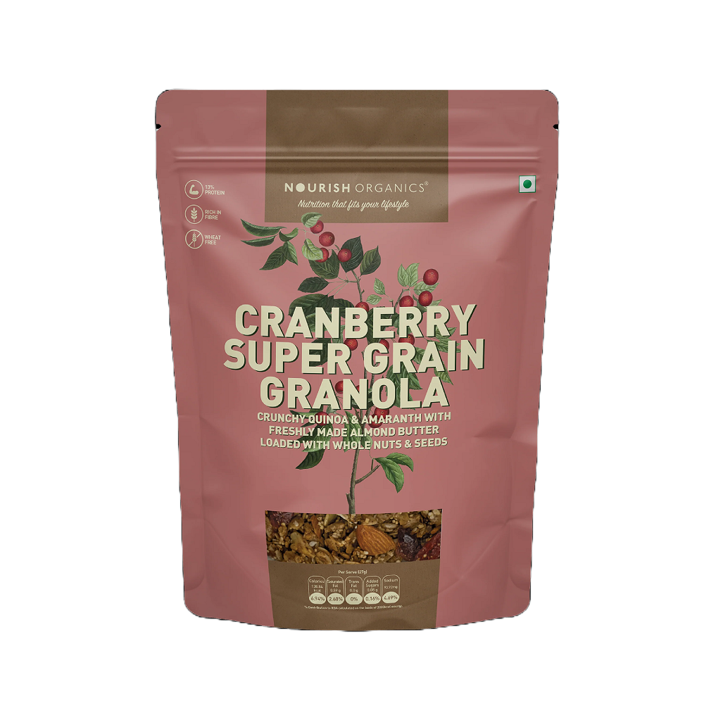 Nourish Organics Cranberry Supergrain Granola (270 GM)