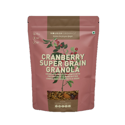 Nourish Organics Cranberry Supergrain Granola (270 GM)