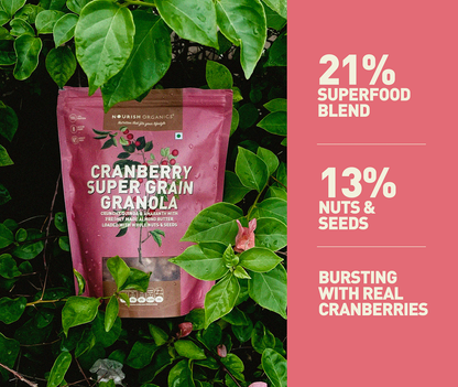Nourish Organics Cranberry Supergrain Granola (270 GM)