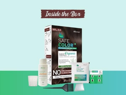 Vegetal Safe & Organic Hair Gel Color - Dark Brown