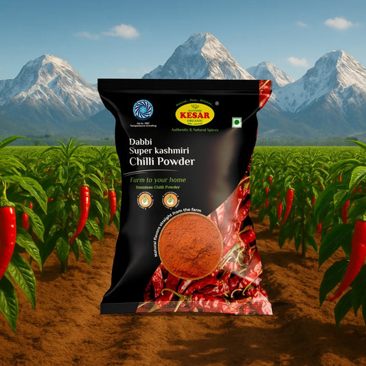 Kesar Organic Dabbi Super Kashmiri Chilli Powder