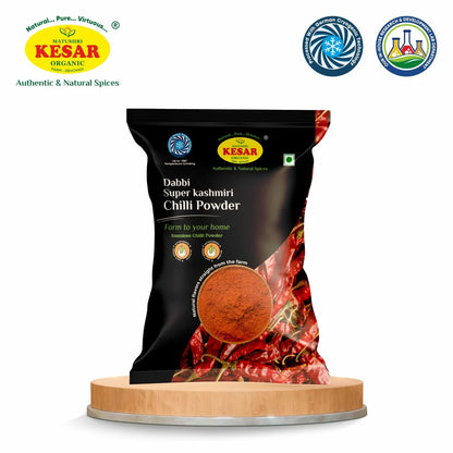 Kesar Organic Dabbi Super Kashmiri Chilli Powder