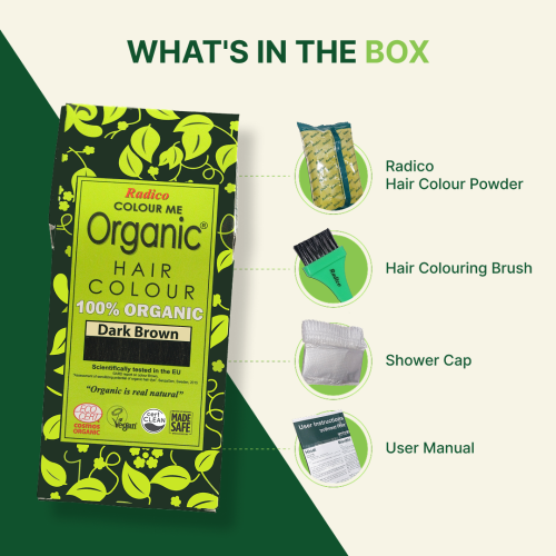Radico Organic Dark Brown Hair Colour