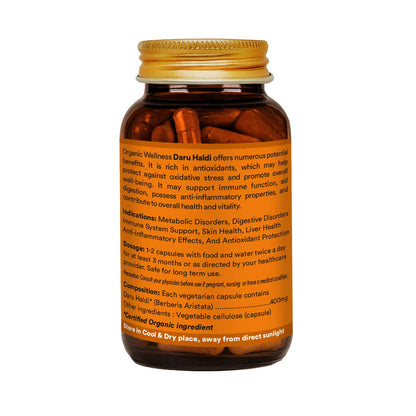 Organic Wellness Daru Haldi 90 Capsules