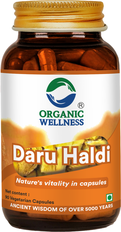 Organic Wellness Daru Haldi 90 Capsules