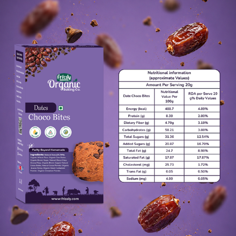 Frissly Dates Choco Bites (160 GM)