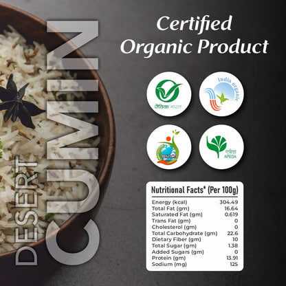 Nidhi Organics Desert Cumin (Jeera)