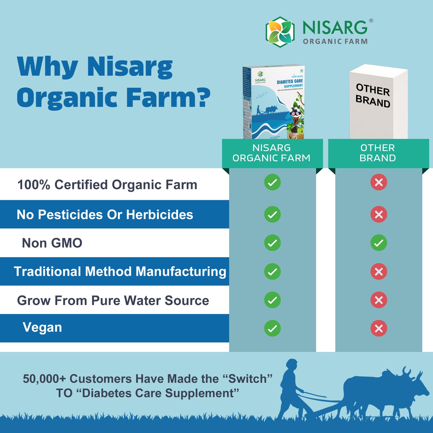 Nisarg Organic Farm Diabetes Care Powder