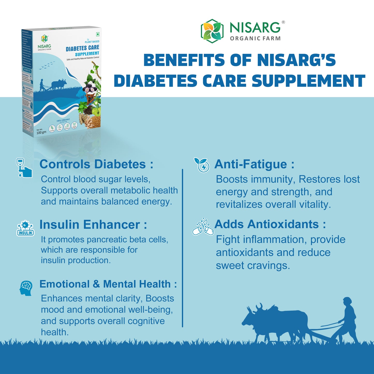 Nisarg Organic Farm Diabetes Care Powder