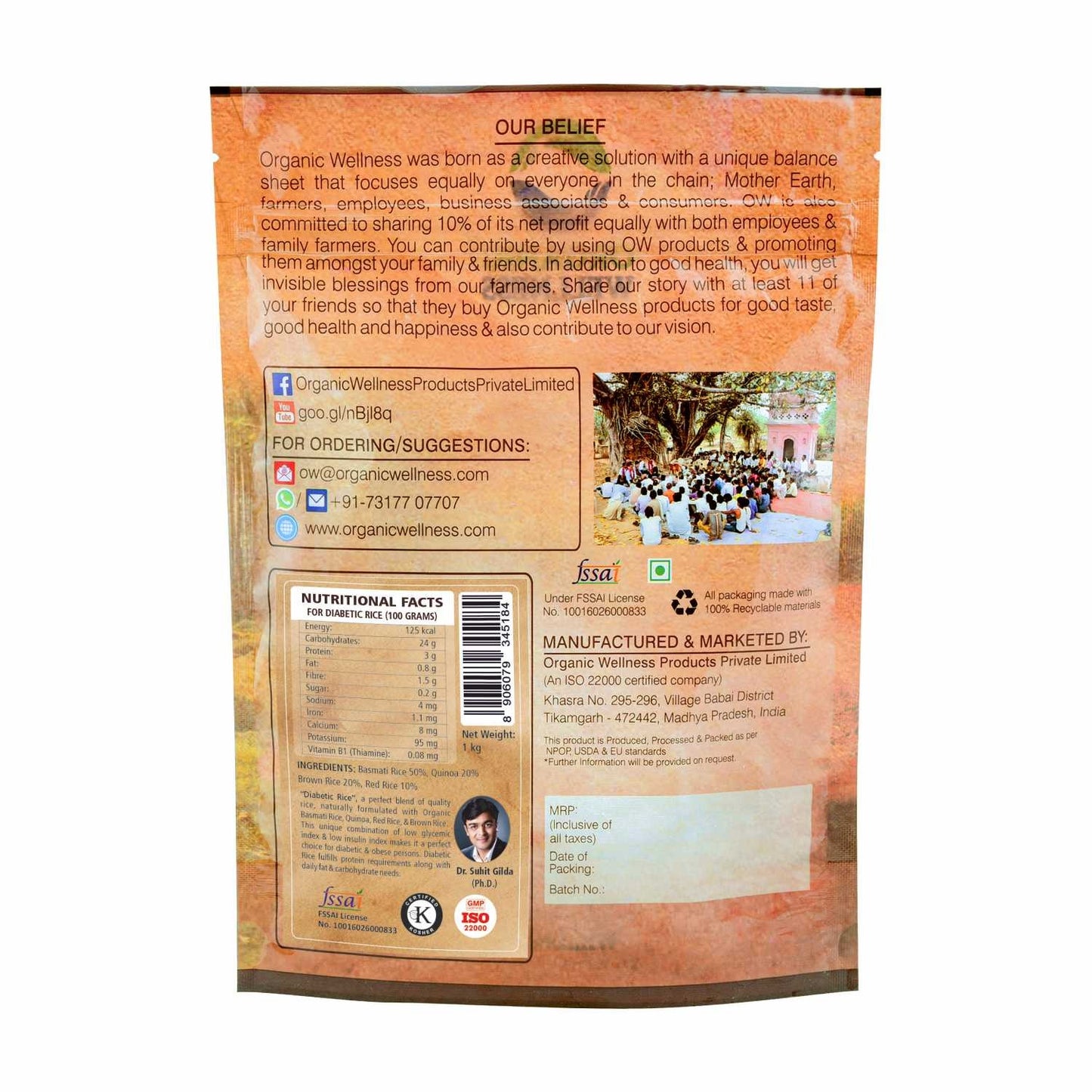 Organic Wellness Diabetic Rice