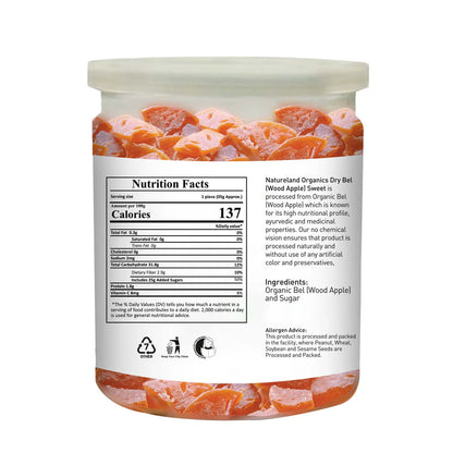 Natureland Organics Bel Candy 250 GM