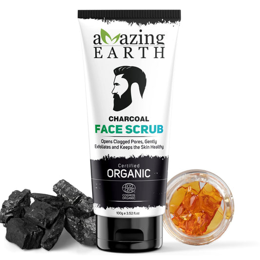 Amazing Earth Organic Charcoal Face Scrub (100 GM)