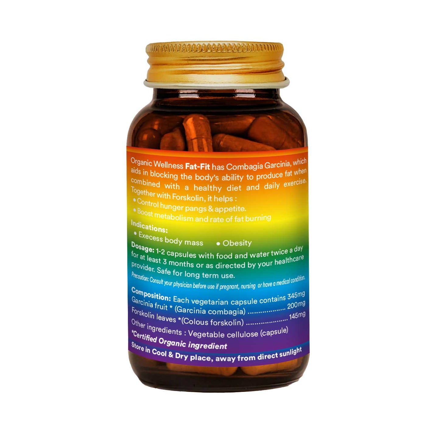 Organic Wellness Fat Fit  90 Capsules
