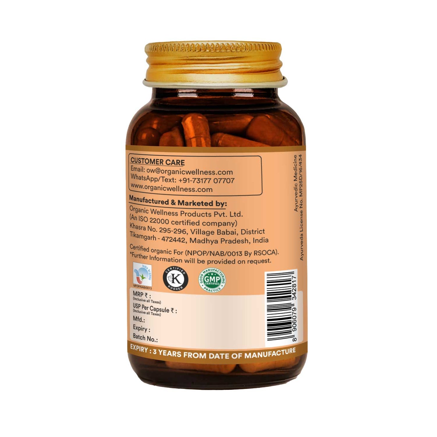 Organic Wellness Fenugreek (Methi) 90 Capsules