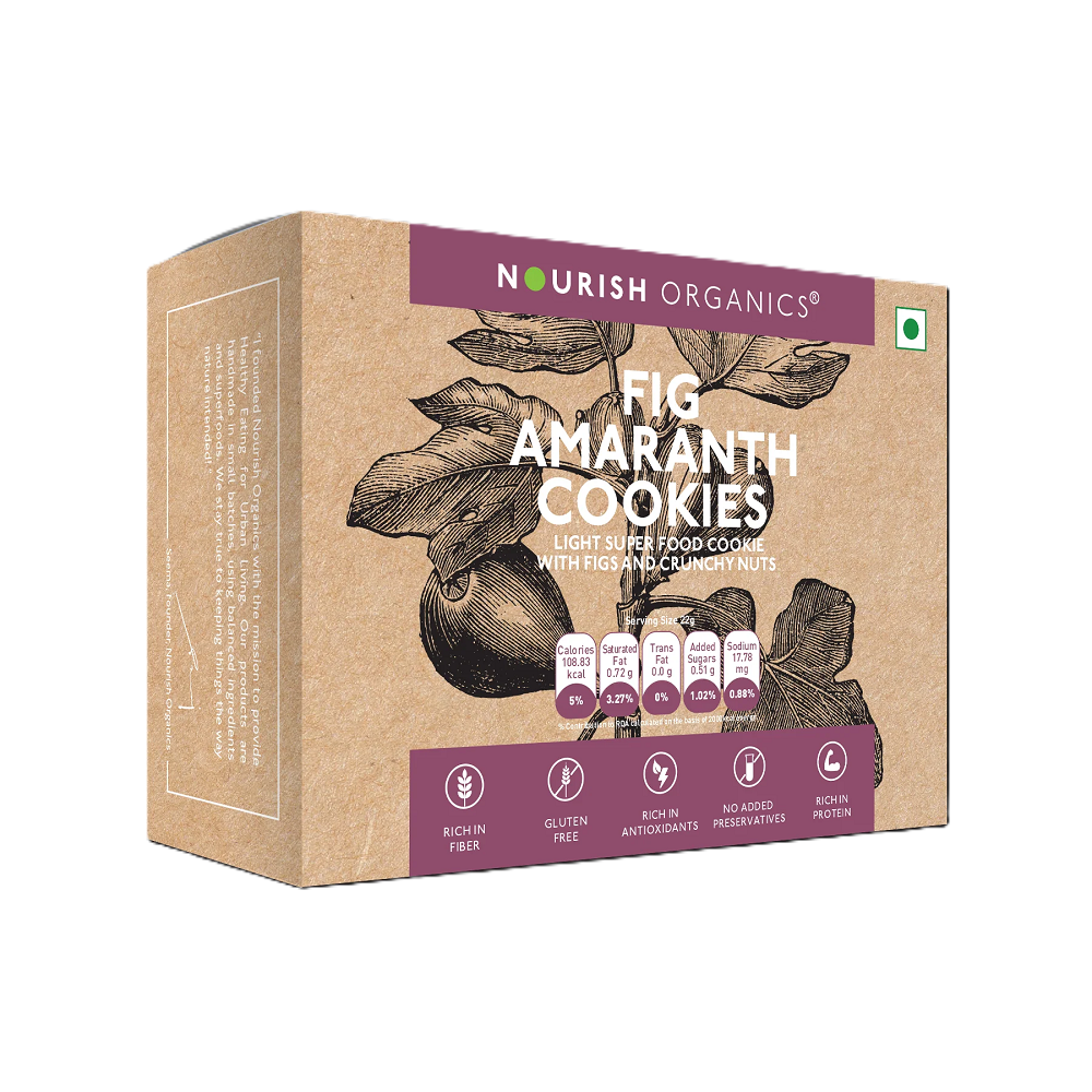 Nourish Organics Fig Amaranth Cookies (110 GM)