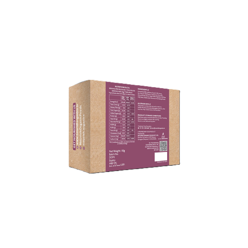 Nourish Organics Fig Amaranth Cookies (110 GM)