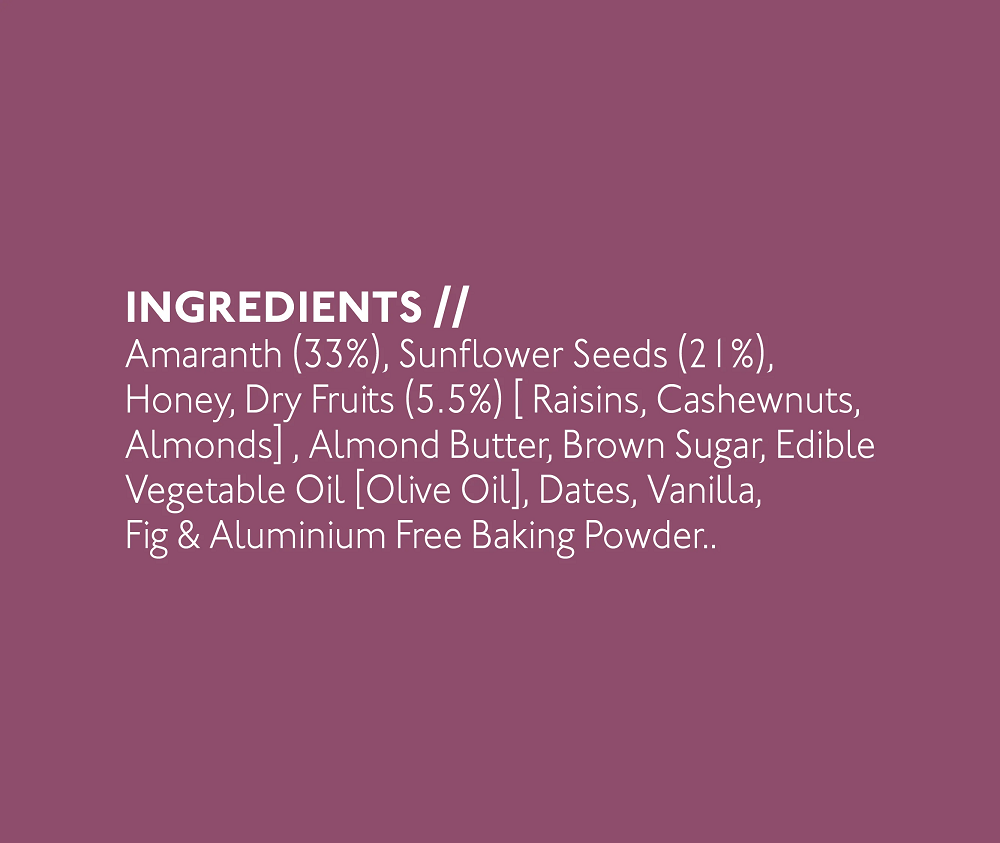 Nourish Organics Fig Amaranth Cookies (110 GM)