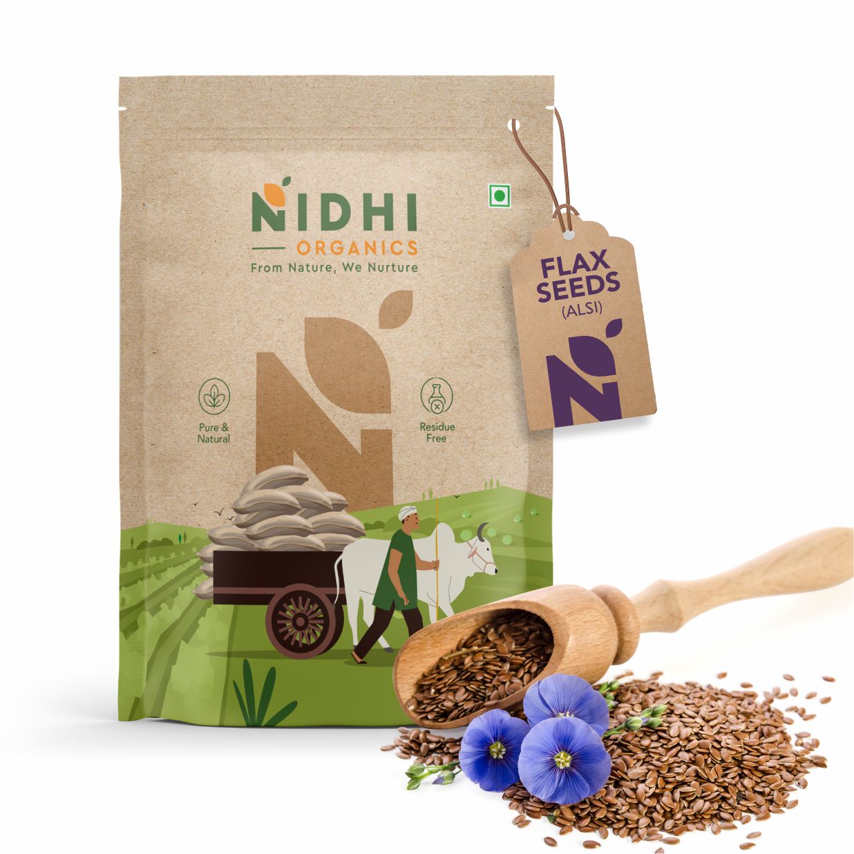 Nidhi Organics Flax Seeds (Alsi)