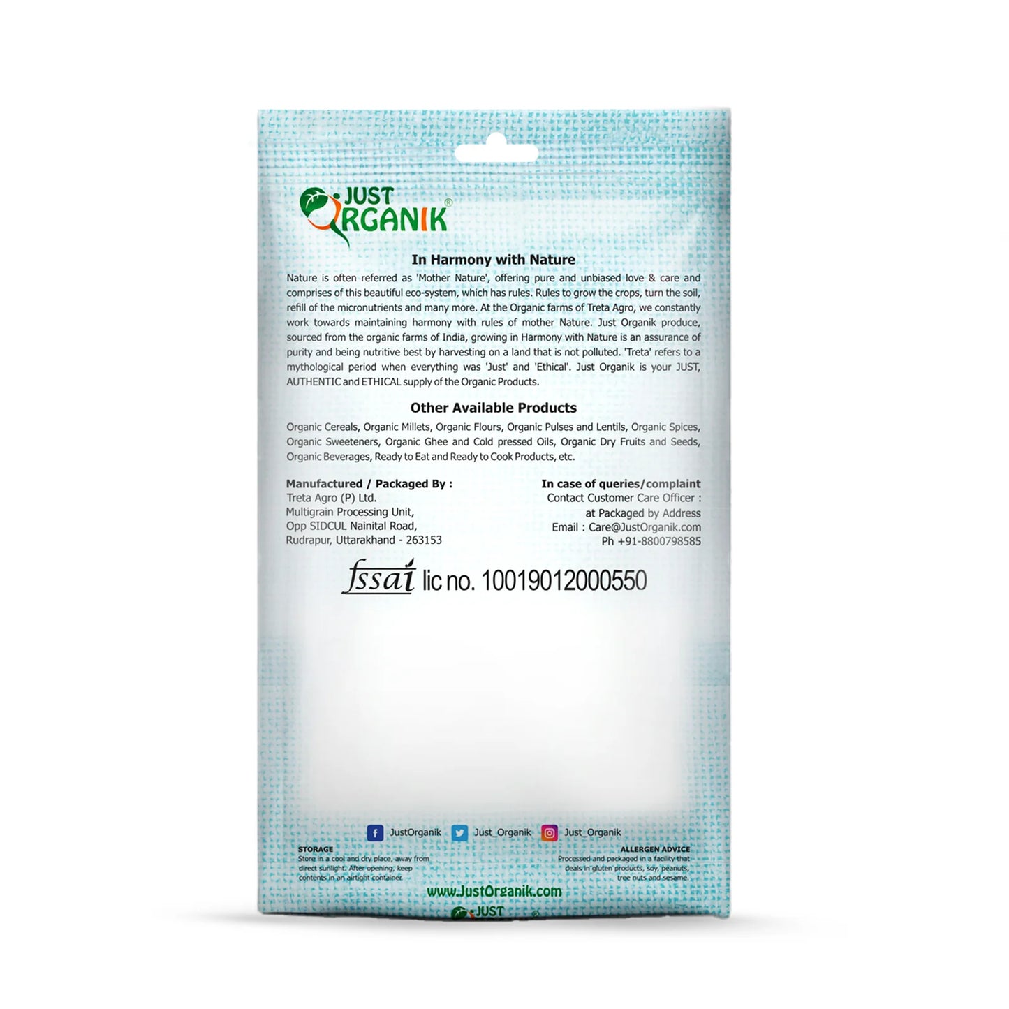 Just Organik Foxtail Millet (Kangni)