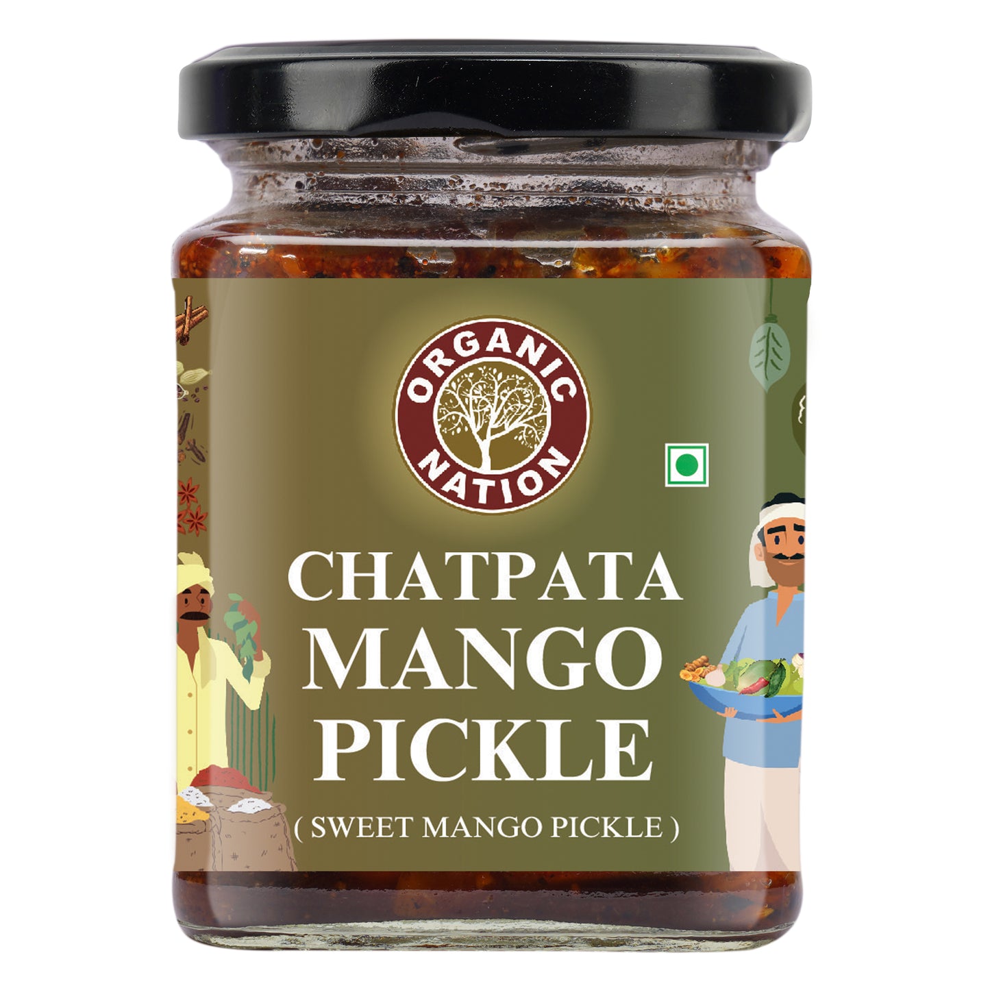 Organic Nation Chatpata Mango Pickle (Sweet Mango Pickle)