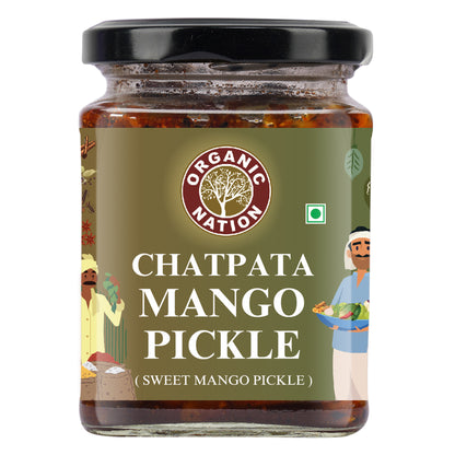Organic Nation Chatpata Mango Pickle (Sweet Mango Pickle)