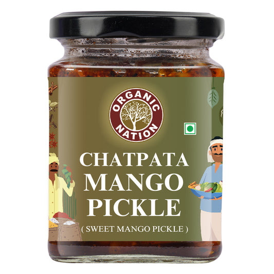 Organic Nation Chatpata Mango Pickle (Sweet Mango Pickle)