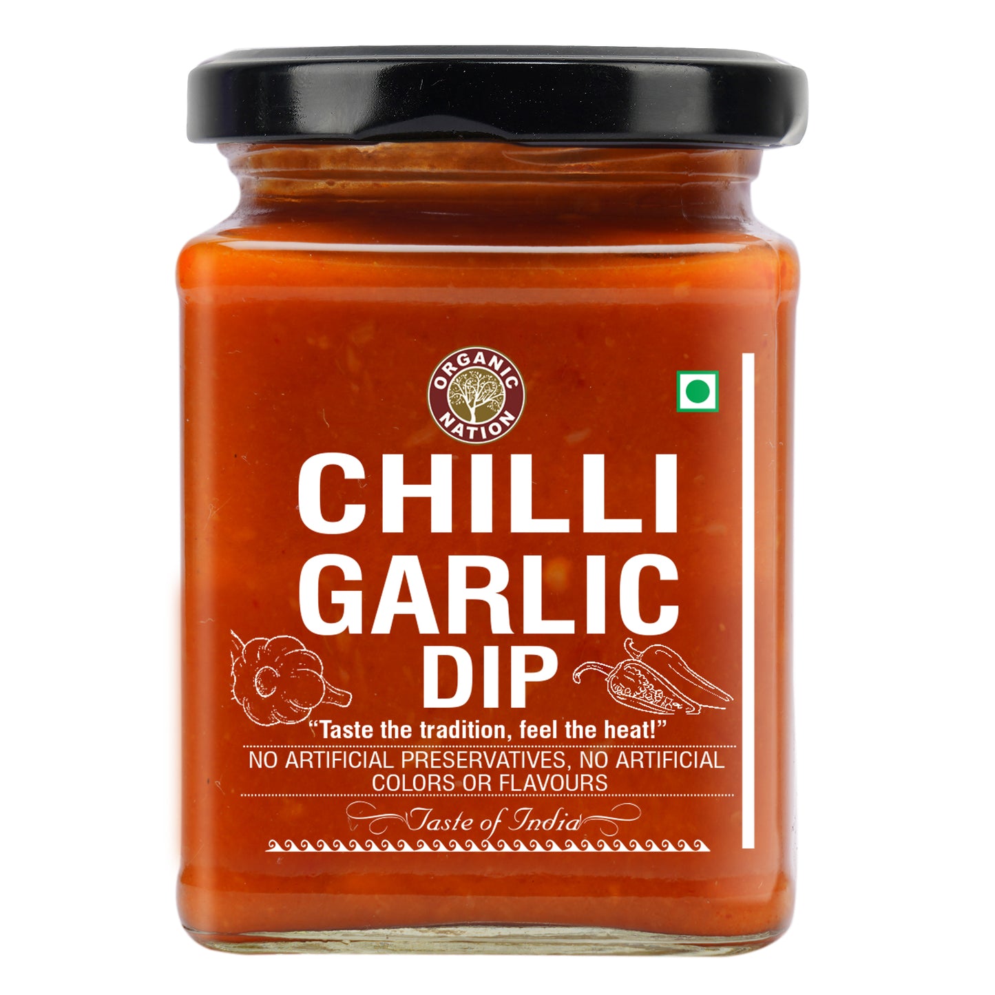 Organic Nation Chilli Garlic Dip (260 GM)