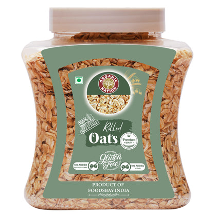 Organic Nation Rolled Oats (600 GM)
