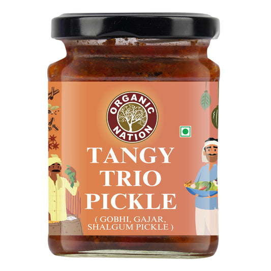 Organic Nation Tangy Trio Pickle (Khatta Meetha Pickle)