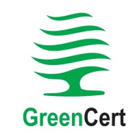 GreenCert logo with green wavy design