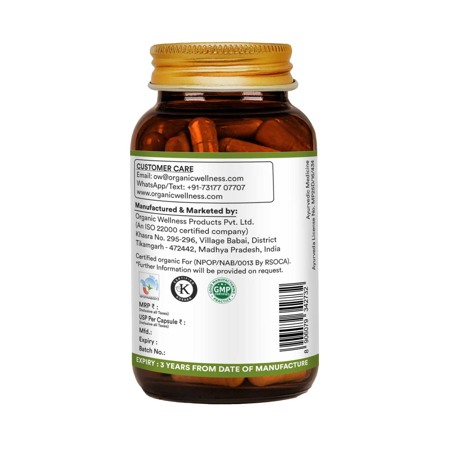 Organic Wellness Garlic 90 Capsules