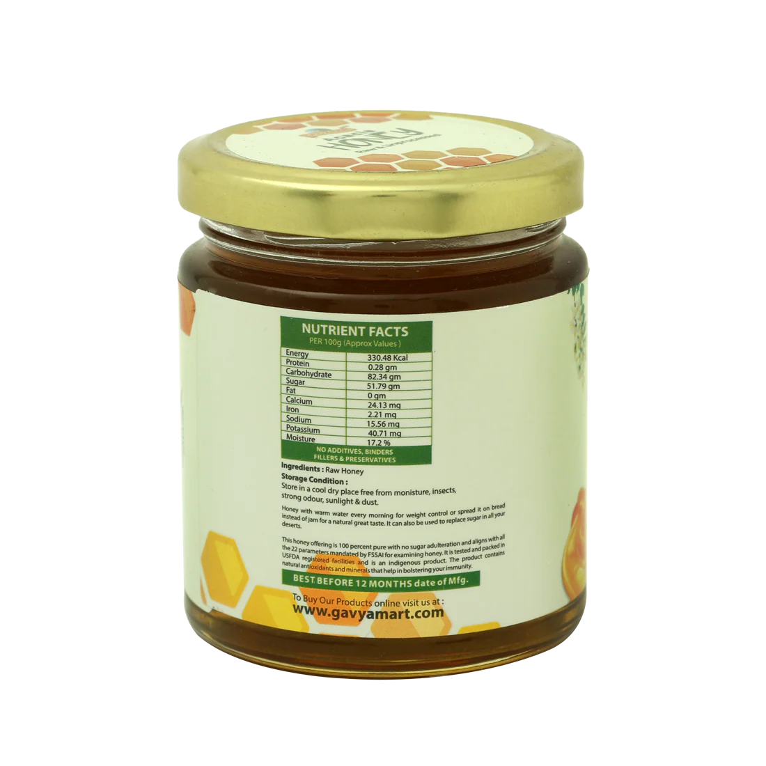 Gavyamart Acacia Honey Raw and Unprocessed