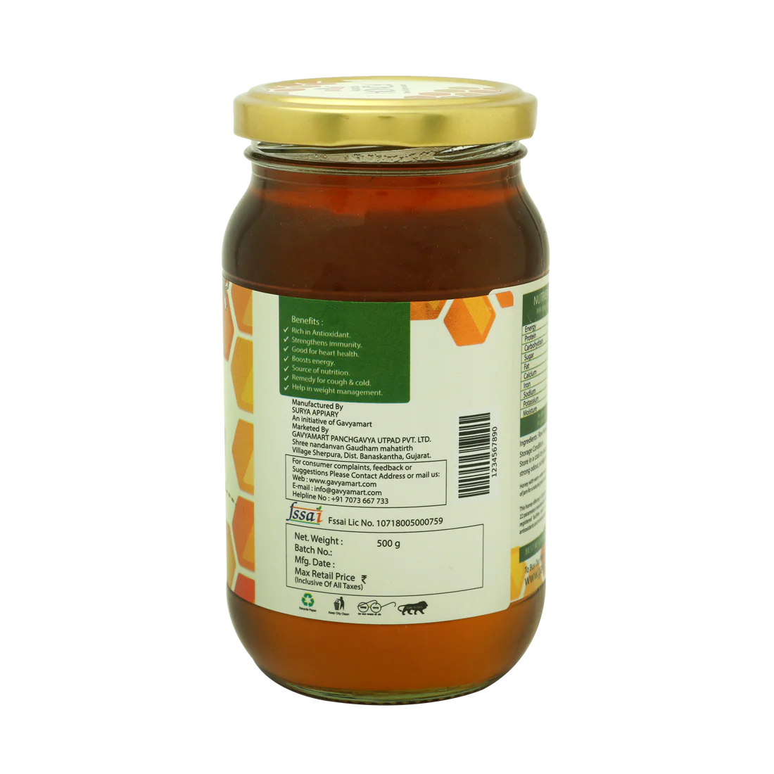 Gavyamart Acacia Honey Raw and Unprocessed